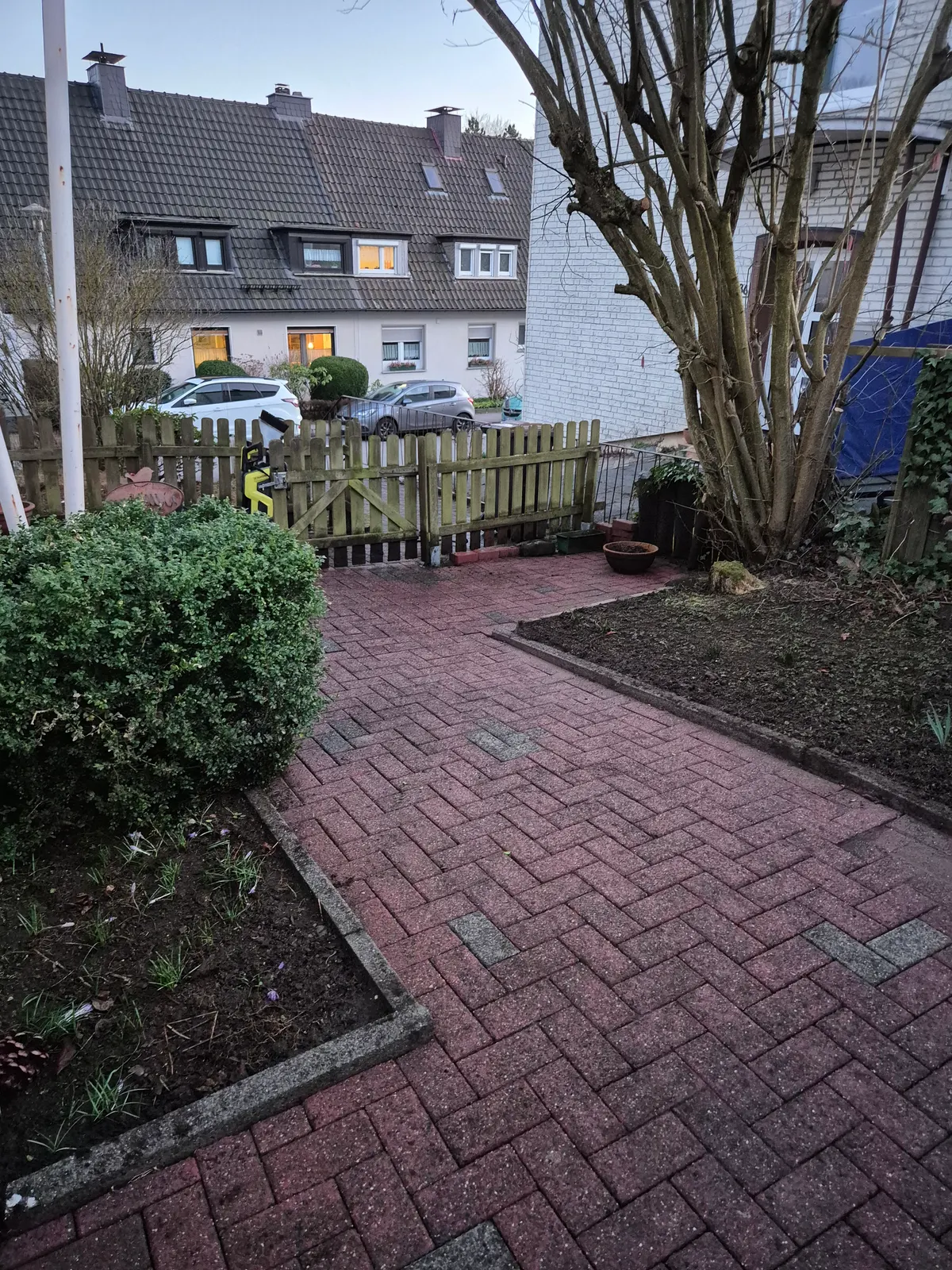 Pflaster gereinigt